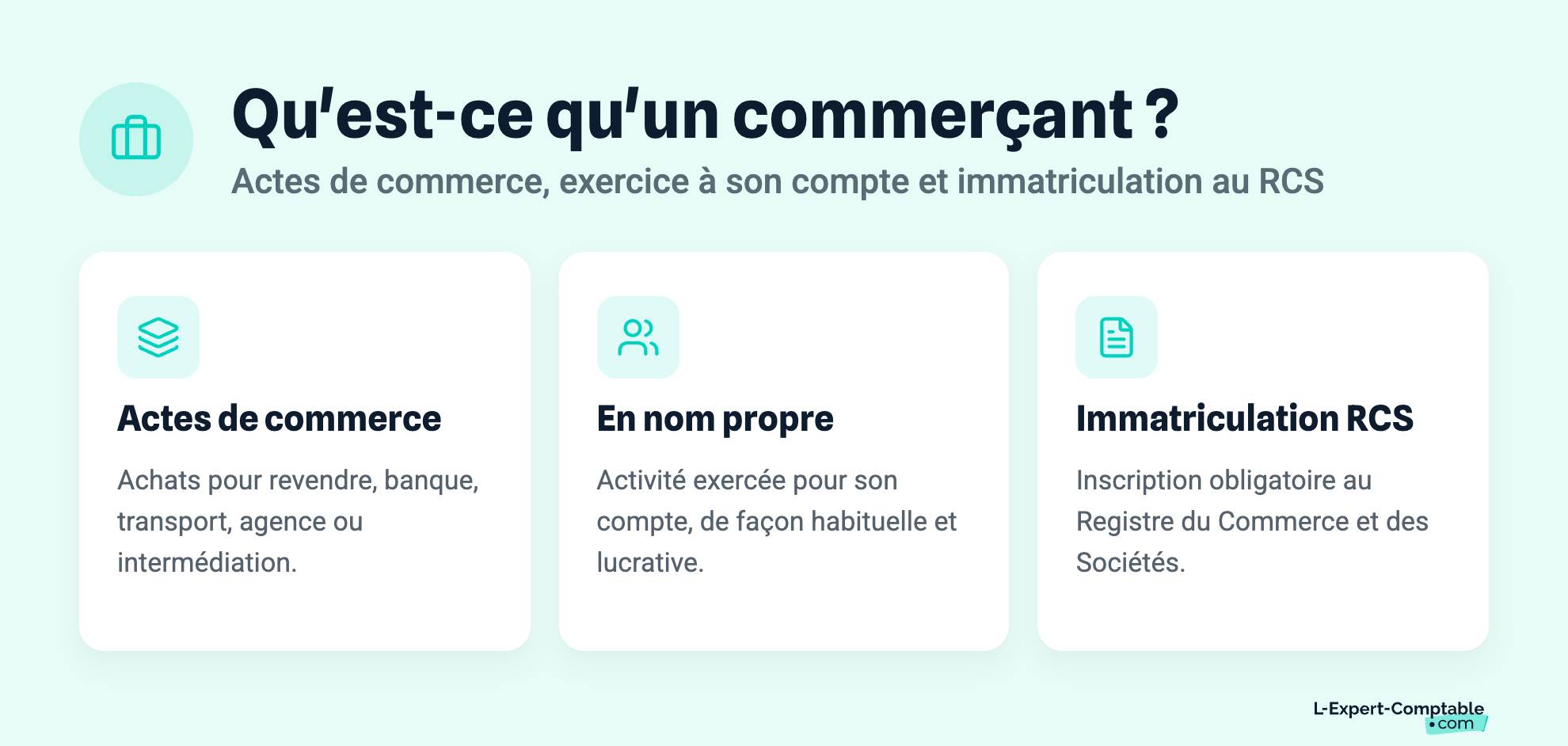 Qu'est-ce qu'un commerçant ?